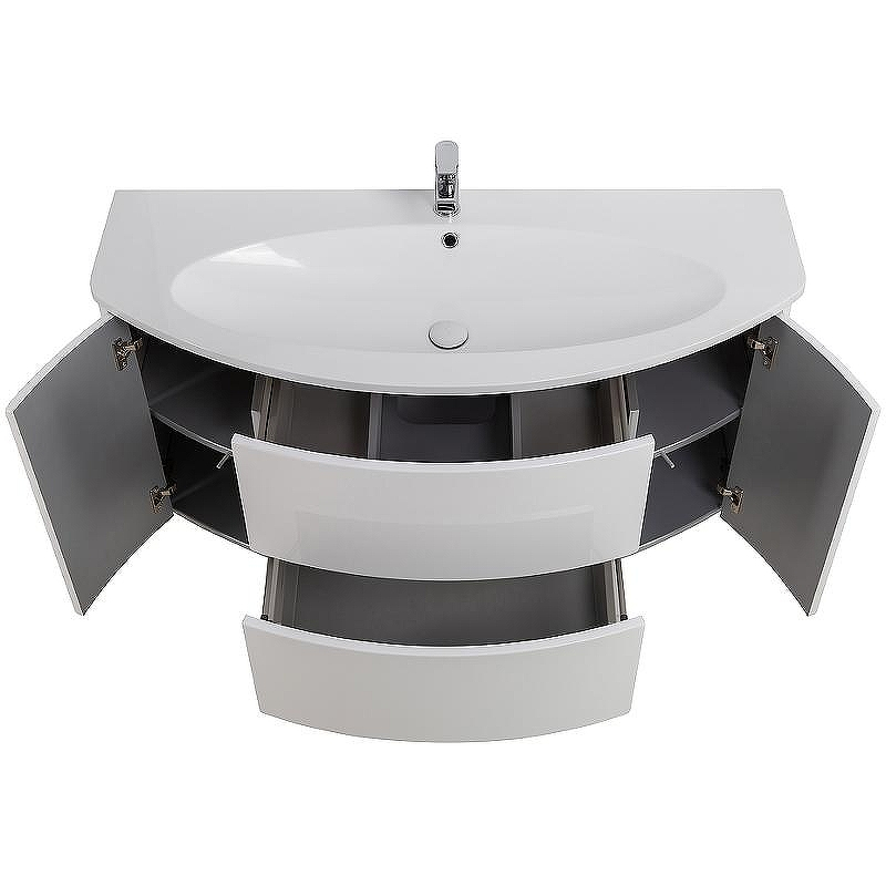 Тумба под раковину Cezares Eden 120 54861 подвесная Bianco Lucido, купить, цена, заказать, магазин, доставка, скидка, промокод, купить, цена, заказать, магазин, доставка, скидка, промокод