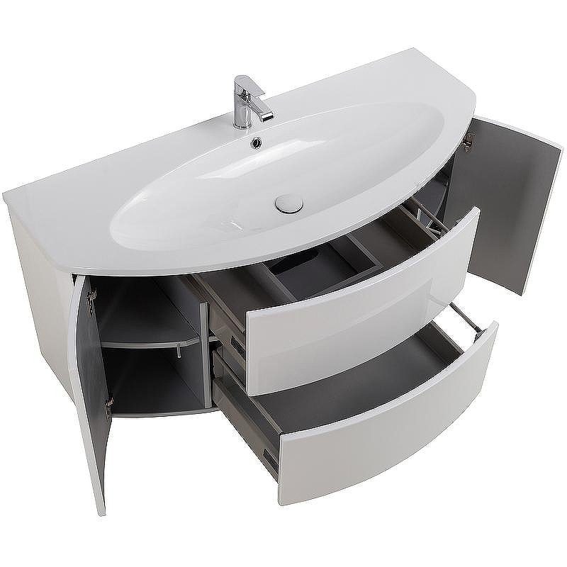 Тумба под раковину Cezares Eden 120 54861 подвесная Bianco Lucido, купить, цена, заказать, магазин, доставка, скидка, промокод, купить, цена, заказать, магазин, доставка, скидка, промокод