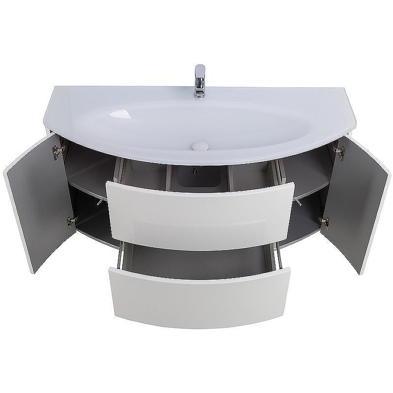 Тумба под раковину Cezares Eden 120 54861 подвесная Bianco Lucido, купить, цена, заказать, магазин, доставка, скидка, промокод, купить, цена, заказать, магазин, доставка, скидка, промокод