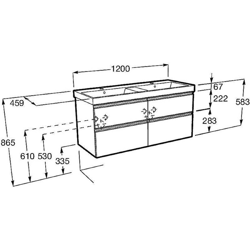 Тумба под раковину Roca The Gap 120 ZRU9307637 подвесная Белый глянец, купить, цена, заказать, магазин, доставка, скидка, промокод, купить, цена, заказать, магазин, доставка, скидка, промокод