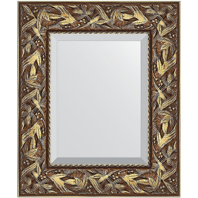 Зеркало Evoform Exclusive 59х49 BY 3363 с фацетом в багетной раме - Византия золото 99