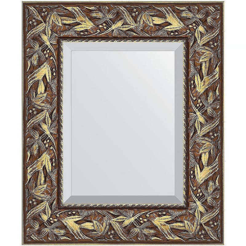 Зеркало Evoform Exclusive 59х49 BY 3363 с фацетом в багетной раме - Византия золото 99, купить, цена, заказать, магазин, доставка, скидка, промокод, купить, цена, заказать, магазин, доставка, скидка, промокод