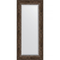 Зеркало Evoform Exclusive 152х67 BY 3560 с фацетом в багетной раме - Состаренное дерево с орнаментом 120, купить, цена, заказать, магазин, доставка, скидка, промокод, купить, цена, заказать, магазин, доставка, скидка, промокод