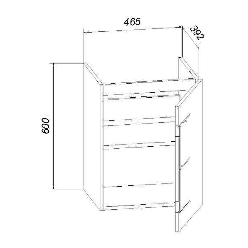 Тумба под раковину Бриклаер Форест 50 4627125416743 подвесная Дуб золотой Белый глянец, купить, цена, заказать, магазин, доставка, скидка, промокод, купить, цена, заказать, магазин, доставка, скидка, промокод