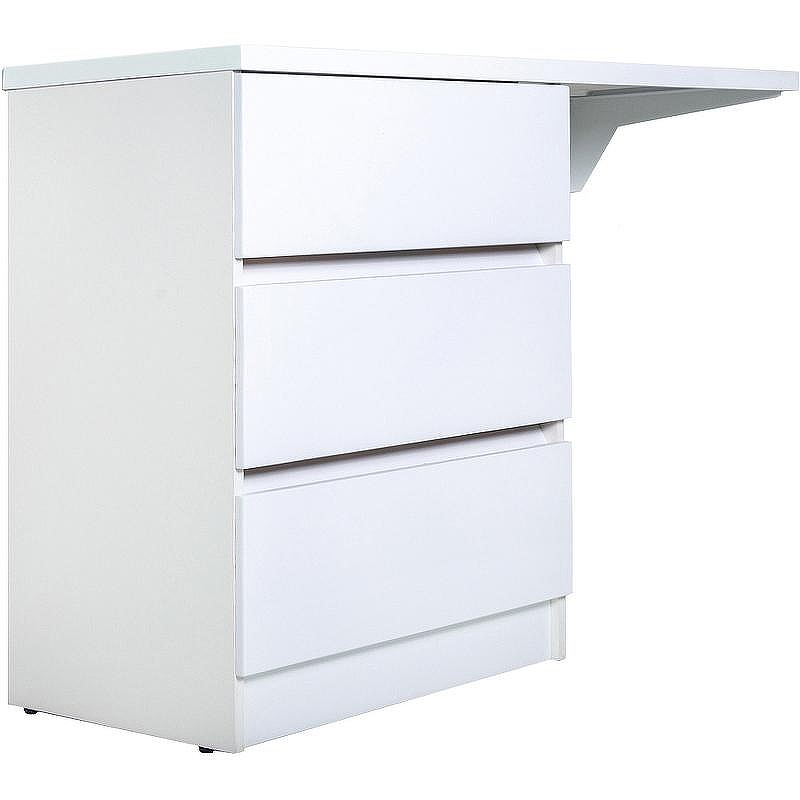 Тумба с раковиной Orange Sistema 130 L ST-70TUW+RAL Белая глянцевая, купить, цена, заказать, магазин, доставка, скидка, промокод, купить, цена, заказать, магазин, доставка, скидка, промокод