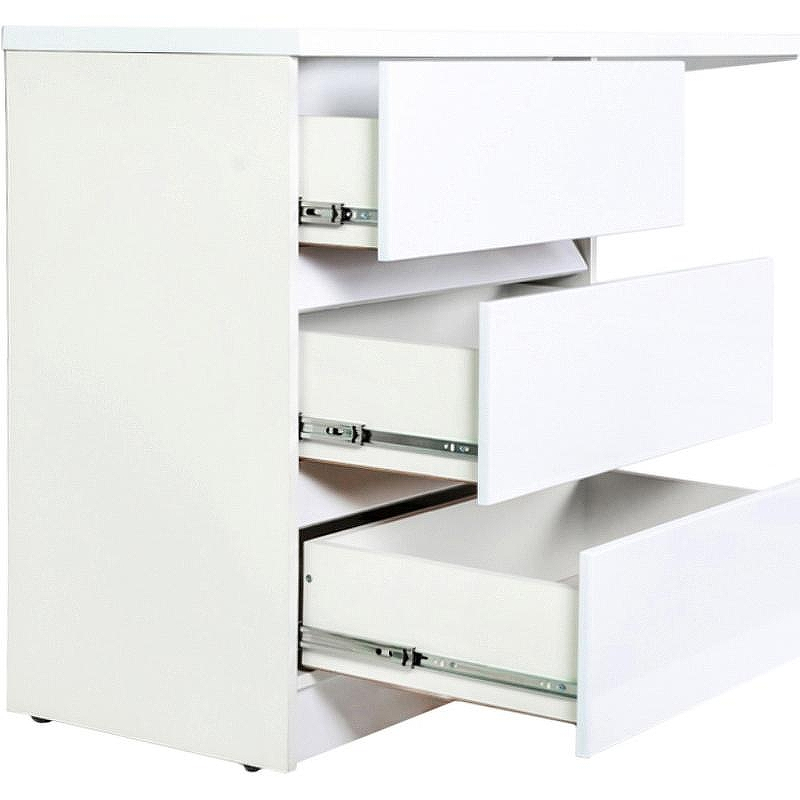 Тумба с раковиной Orange Sistema 130 L ST-70TUW+RAL Белая глянцевая, купить, цена, заказать, магазин, доставка, скидка, промокод, купить, цена, заказать, магазин, доставка, скидка, промокод