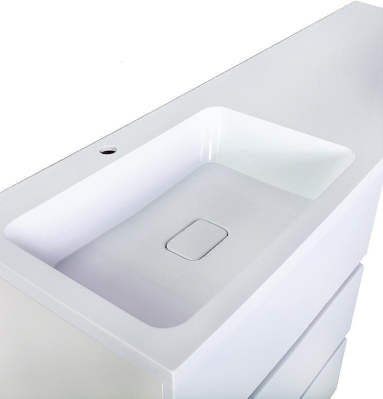 Тумба с раковиной Orange Sistema 130 L ST-70TUW+RAL Белая глянцевая, купить, цена, заказать, магазин, доставка, скидка, промокод, купить, цена, заказать, магазин, доставка, скидка, промокод