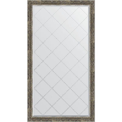 Зеркало Evoform Exclusive-G 168х93 BY 4393 с гравировкой в багетной раме - Старое дерево с плетением 70