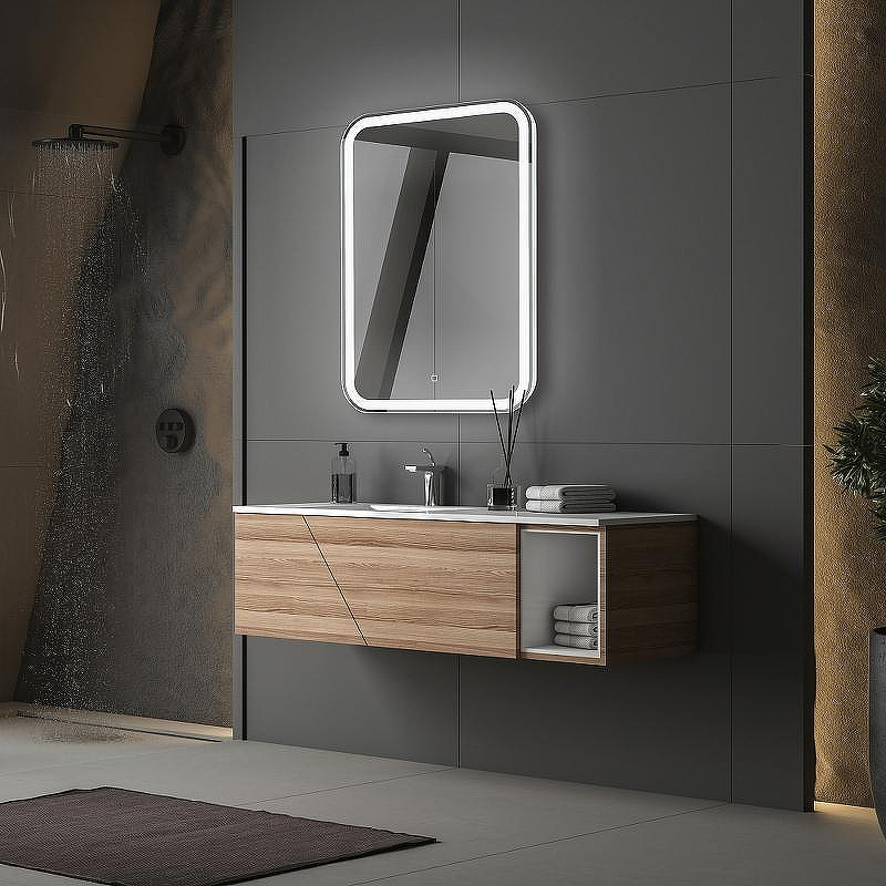 Зеркало Abber See 55 AG6105S с подсветкой с сенсорным выключателем и диммером, купить, цена, заказать, магазин, доставка, скидка, промокод, купить, цена, заказать, магазин, доставка, скидка, промокод