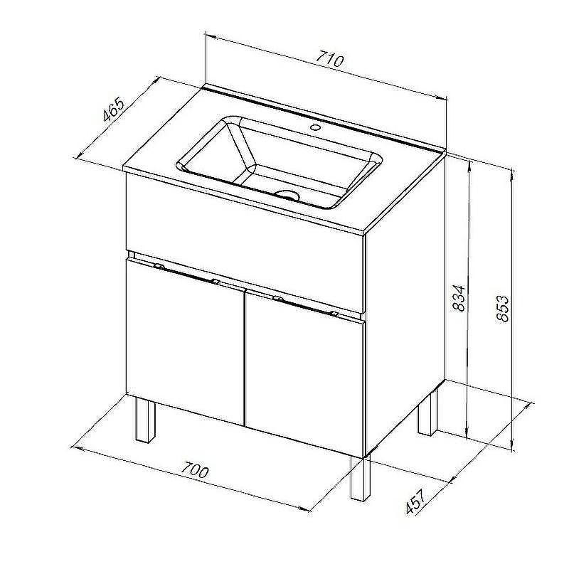 Тумба под раковину Aquanet Алвита New 70 303900 Антрацит, купить, цена, заказать, магазин, доставка, скидка, промокод, купить, цена, заказать, магазин, доставка, скидка, промокод