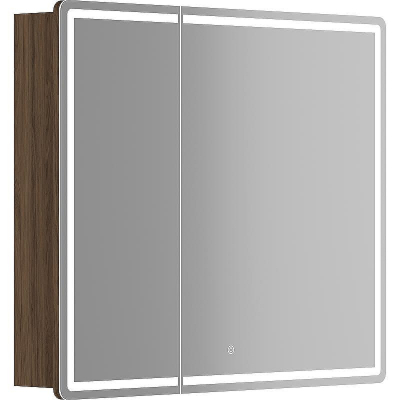Зеркальный шкаф Sancos Mirror 90 MI90ECH с подсветкой Дуб чарльстон