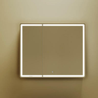 Зеркальный шкаф Sancos Mirror 90 MI90ECH с подсветкой Дуб чарльстон