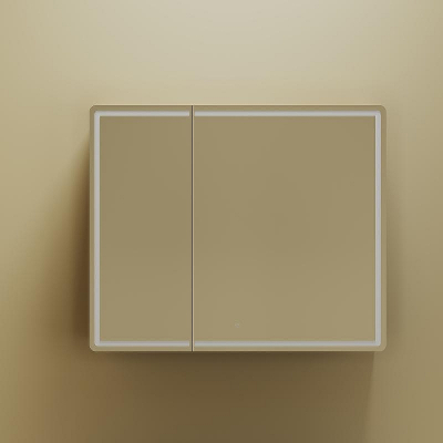 Зеркальный шкаф Sancos Mirror 90 MI90ECH с подсветкой Дуб чарльстон