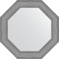Зеркало Evoform Octagon 67х67 BY 3878 в багетной раме - Серебряная кольчуга 88, купить, цена, заказать, магазин, доставка, скидка, промокод, купить, цена, заказать, магазин, доставка, скидка, промокод