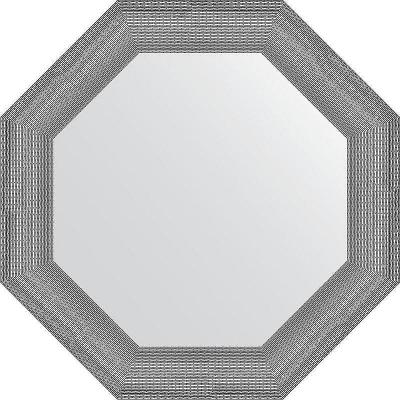 Зеркало Evoform Octagon 67х67 BY 3878 в багетной раме - Серебряная кольчуга 88