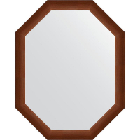 Зеркало Evoform Octagon 72x92 BY 7076 в багетной раме - Орех 65, купить, цена, заказать, магазин, доставка, скидка, промокод, купить, цена, заказать, магазин, доставка, скидка, промокод