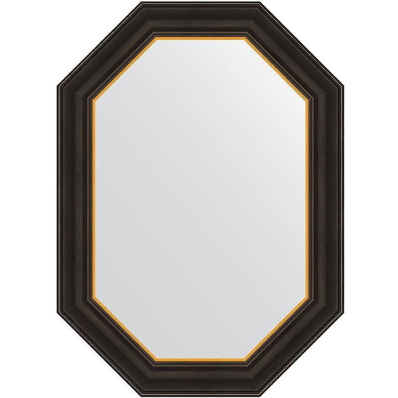Зеркало Evoform Polygon 73х53 BY 7285 в багетной раме - Черное дерево с золотом 71, купить, цена, заказать, магазин, доставка, скидка, промокод, купить, цена, заказать, магазин, доставка, скидка, промокод