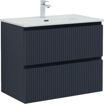 Тумба под раковину Aquanet Джейн 80 335429 подвесная Маренго