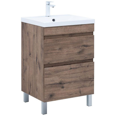 Тумба под раковину Aquanet Нота New 58 344139 Дуб веллингтон табак