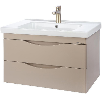 Тумба под раковину Bellezza Санриса 100 4630117270452 подвесная Капучино