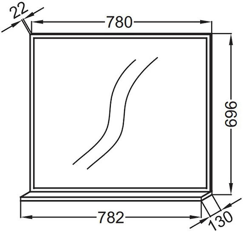 Зеркало Jacob Delafon Vivienne 80 EB1597-N18 с полкой Белое, купить, цена, заказать, магазин, доставка, скидка, промокод, купить, цена, заказать, магазин, доставка, скидка, промокод