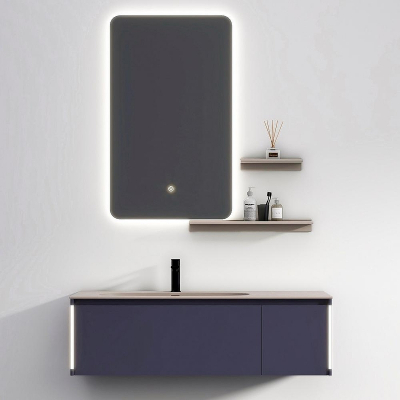 Тумба с раковиной Black&White Universe U945.1200 120 9451200 подвесная Dark Blue