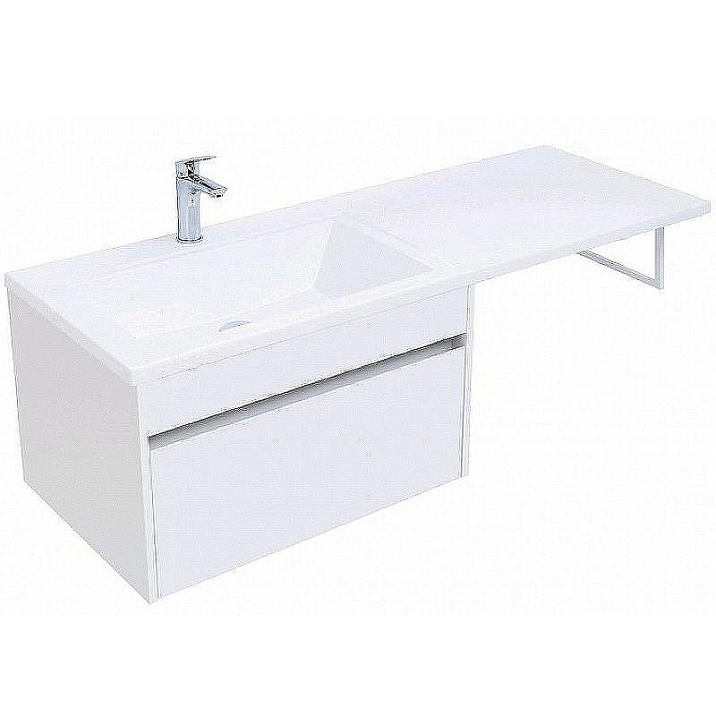 Тумба под раковину Aquanet Токио 130 236917 подвесная Белая, купить, цена, заказать, магазин, доставка, скидка, промокод, купить, цена, заказать, магазин, доставка, скидка, промокод