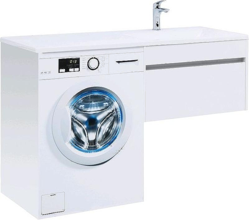 Тумба под раковину Aquanet Токио 130 236917 подвесная Белая, купить, цена, заказать, магазин, доставка, скидка, промокод, купить, цена, заказать, магазин, доставка, скидка, промокод