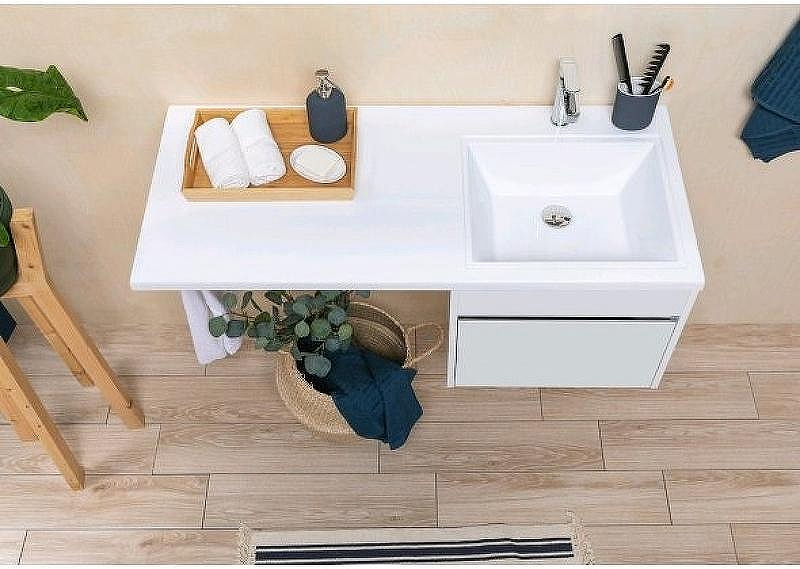 Тумба под раковину Aquanet Токио 130 236917 подвесная Белая, купить, цена, заказать, магазин, доставка, скидка, промокод, купить, цена, заказать, магазин, доставка, скидка, промокод