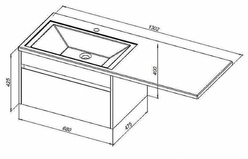 Тумба под раковину Aquanet Токио 130 236917 подвесная Белая, купить, цена, заказать, магазин, доставка, скидка, промокод, купить, цена, заказать, магазин, доставка, скидка, промокод