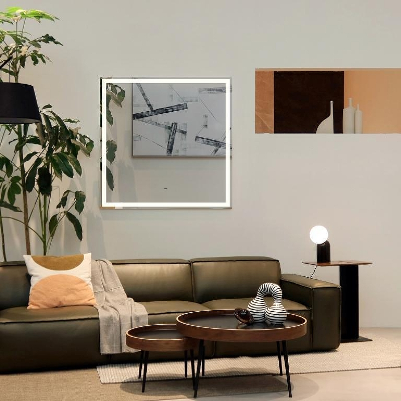 Зеркало AQUAme AQM9106 77 с подсветкой с бесконтактным выключателем с подогревом и диммером, купить, цена, заказать, магазин, доставка, скидка, промокод, купить, цена, заказать, магазин, доставка, скидка, промокод