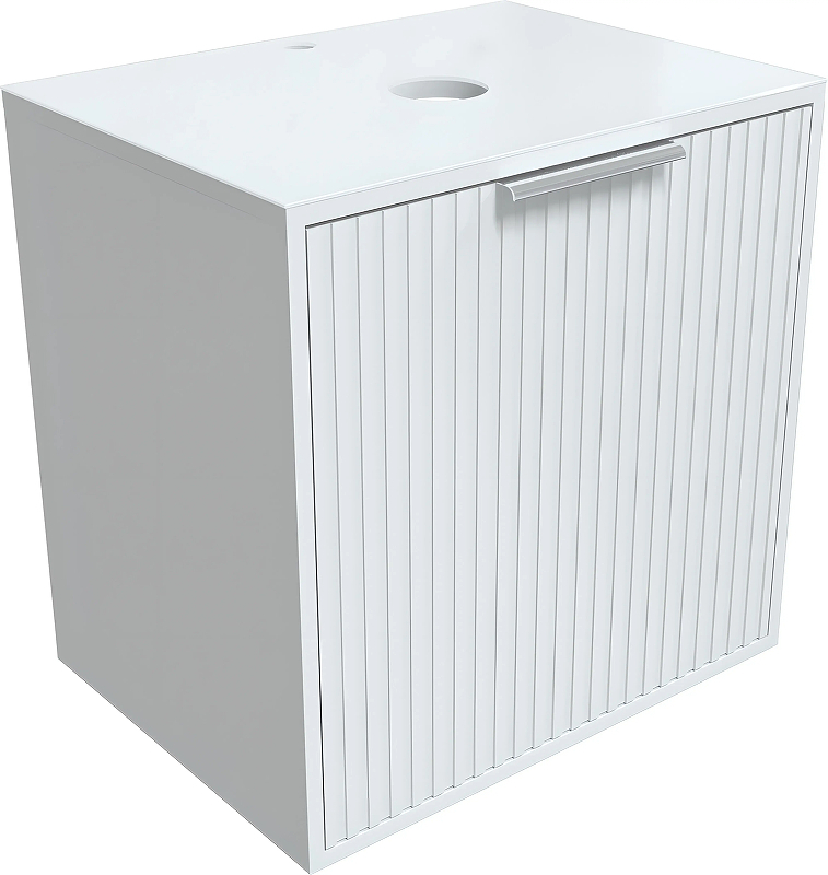 Тумба под раковину 1MarKa Estel 60П Ц0000005451 подвесная цвет Белый, купить, цена, заказать, магазин, доставка, скидка, промокод, купить, цена, заказать, магазин, доставка, скидка, промокод