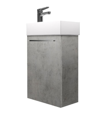 Тумба под раковину Creto Pollino 37 15-1418-1419B подвесная Beton