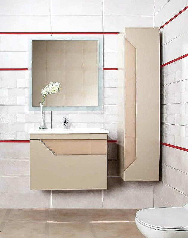 Тумба под раковину Бриклаер Брайтон 80 4627125415838 подвесная Глиняный Серый, купить, цена, заказать, магазин, доставка, скидка, промокод, купить, цена, заказать, магазин, доставка, скидка, промокод