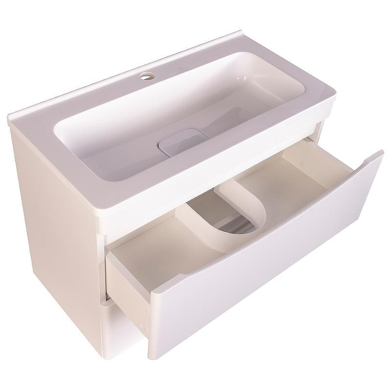 Тумба под раковину Style Line Бергамо 70 СС-00002320 подвесная Белая антискрейч, купить, цена, заказать, магазин, доставка, скидка, промокод, купить, цена, заказать, магазин, доставка, скидка, промокод