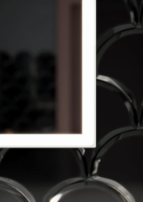 Зеркальный шкаф Sancos Cube 60 CU600 с подсветкой Белый с сенсорным выключателем