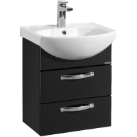 Тумба под раковину Aquaton Ария 50 М 1A140001AA950 подвесная Черная, купить, цена, заказать, магазин, доставка, скидка, промокод, купить, цена, заказать, магазин, доставка, скидка, промокод