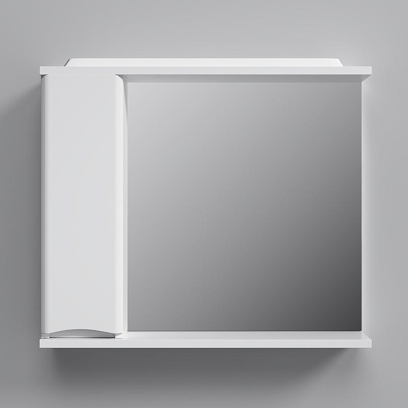 Зеркало со шкафом AM.PM Like 80 L M80MPL0801WG с подсветкой Белый, купить, цена, заказать, магазин, доставка, скидка, промокод, купить, цена, заказать, магазин, доставка, скидка, промокод