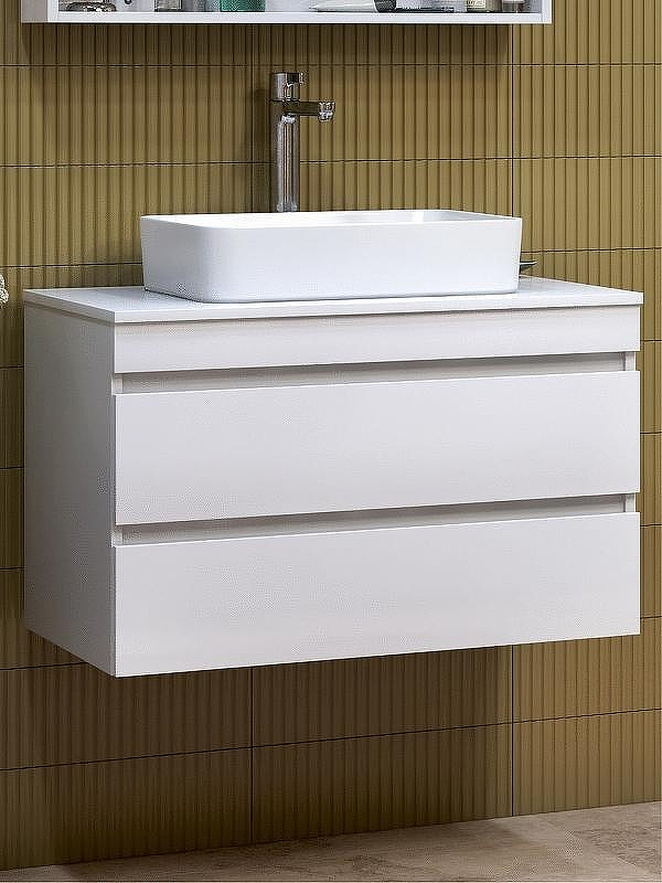 Тумба под раковину Vigo Urban 80 tp.URB.80.2Y подвесная Белая, купить, цена, заказать, магазин, доставка, скидка, промокод, купить, цена, заказать, магазин, доставка, скидка, промокод