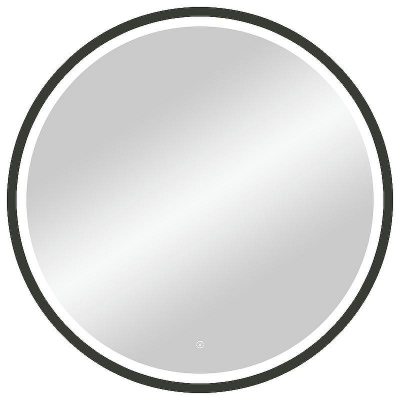 Зеркало Континент Style D 800 ЗЛП2254 с подсветкой Черное с сенсорным выключателем