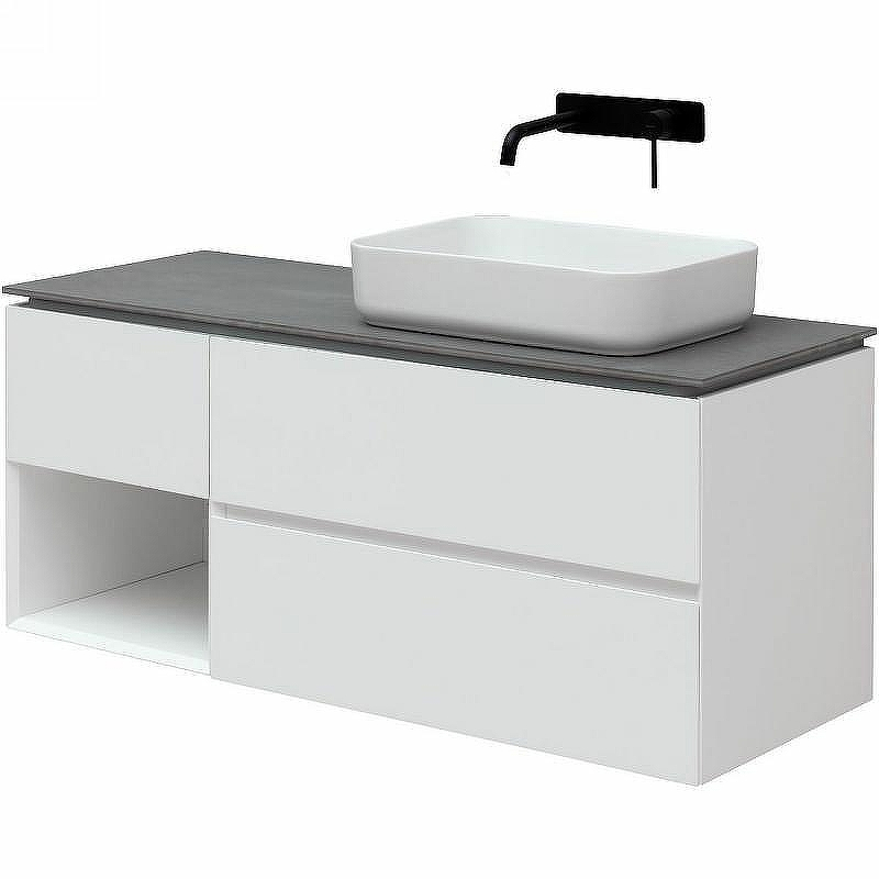 Тумба под раковину Allen Brau Infinity 120 R 1.21007.WM подвесная Белая матовая, купить, цена, заказать, магазин, доставка, скидка, промокод, купить, цена, заказать, магазин, доставка, скидка, промокод