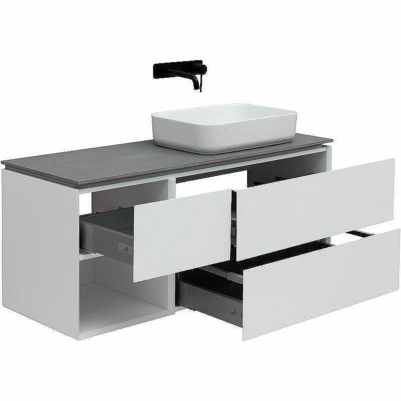 Тумба под раковину Allen Brau Infinity 120 R 1.21007.WM подвесная Белая матовая, купить, цена, заказать, магазин, доставка, скидка, промокод, купить, цена, заказать, магазин, доставка, скидка, промокод