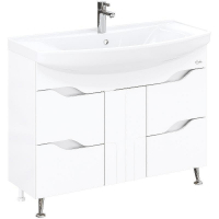 Тумба под раковину Onika ВЕРОНЭЛЛА 105.16 110508 Белая, купить, цена, заказать, магазин, доставка, скидка, промокод, купить, цена, заказать, магазин, доставка, скидка, промокод