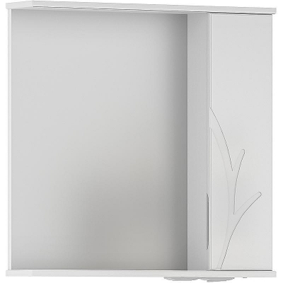 Зеркало со шкафом Volna Adel 70 R zsADEL70.R-01 с подсветкой Белое