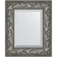Зеркало Evoform Exclusive 59х49 BY 3364 с фацетом в багетной раме - Византия серебро 99, купить, цена, заказать, магазин, доставка, скидка, промокод, купить, цена, заказать, магазин, доставка, скидка, промокод