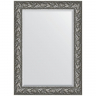Зеркало Evoform Exclusive 109х79 BY 3468 с фацетом в багетной раме - Византия серебро 99, купить, цена, заказать, магазин, доставка, скидка, промокод, купить, цена, заказать, магазин, доставка, скидка, промокод