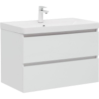 Тумба под раковину Aquanet Вега 80 308334 подвесная Белый глянец, купить, цена, заказать, магазин, доставка, скидка, промокод, купить, цена, заказать, магазин, доставка, скидка, промокод