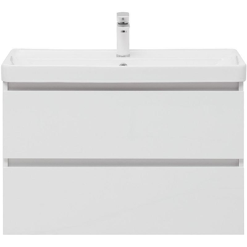 Тумба под раковину Aquanet Вега 80 308334 подвесная Белый глянец, купить, цена, заказать, магазин, доставка, скидка, промокод, купить, цена, заказать, магазин, доставка, скидка, промокод