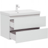 Тумба под раковину Aquanet Вега 80 308334 подвесная Белый глянец, купить, цена, заказать, магазин, доставка, скидка, промокод, купить, цена, заказать, магазин, доставка, скидка, промокод