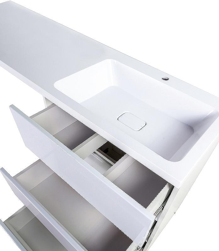 Тумба с раковиной Orange Sistema 130 R ST-70TUW+RAR Белая глянцевая, купить, цена, заказать, магазин, доставка, скидка, промокод, купить, цена, заказать, магазин, доставка, скидка, промокод